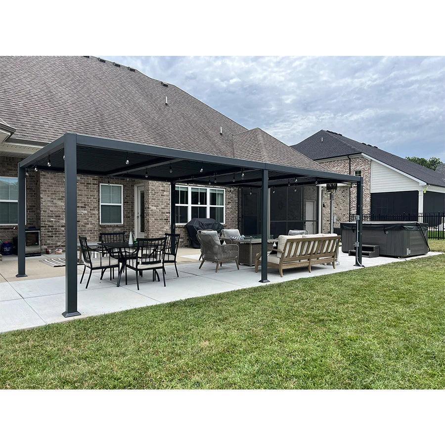 Outdoor Louvered Pergola Patio Sun Shade Shelter