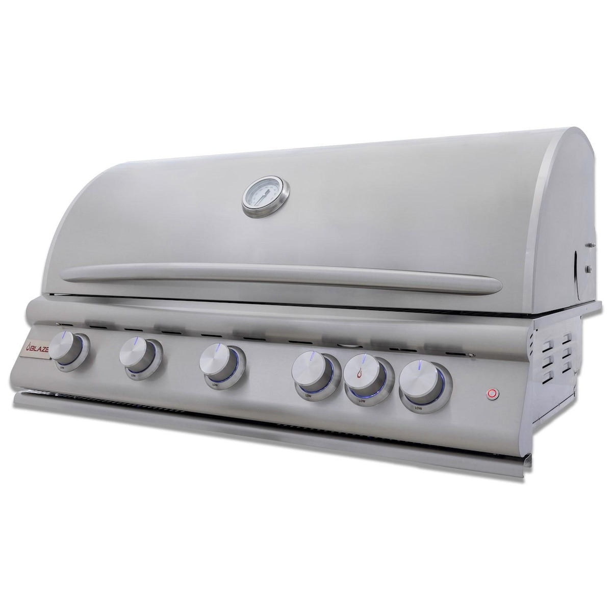 40-Inch 5-Burner Built-In Natural Gas Grill w/ Lift-Assist Hood & Rear Infrared Burner