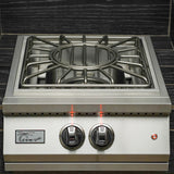 Professional Built-in Power Burner with Led Lights and Removable Grate for Wok