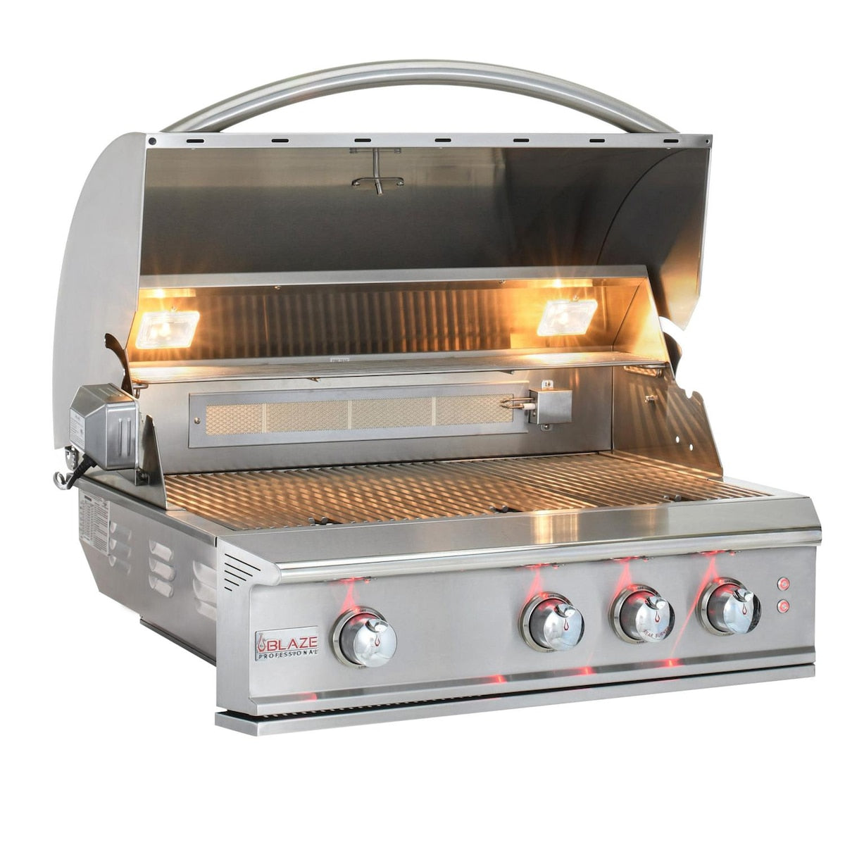 Professional LUX 34-Inch 3-Burner Built-In Natural Gas Grill w/ Rear Infrared Burner
