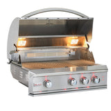 Professional LUX 34-Inch 3-Burner Built-In Natural Gas Grill w/ Rear Infrared Burner